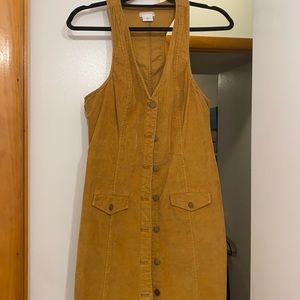 UO corduroy button up dress